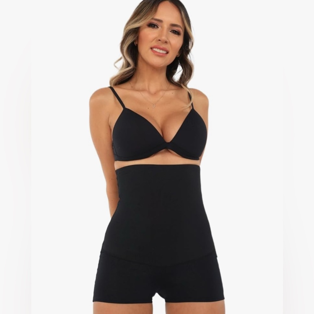 NEW NYX Shapewear High Waisted Boyshorts High-Waisted Tummy Control Shapewear M